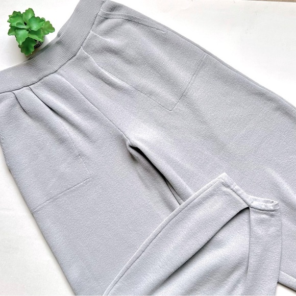 Free People FP Beach Freya Knit Tapered Balloon Pants Dove Gray Grey Size M - Picture 2 of 11